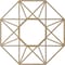 Ekena Millwork Guardian Wood Fretwork Pierced Ceiling Medallion, Birch, 24"OD x 9 3/8"ID x 3/8"T CMWP24X24X0375GDBI - alternate 5